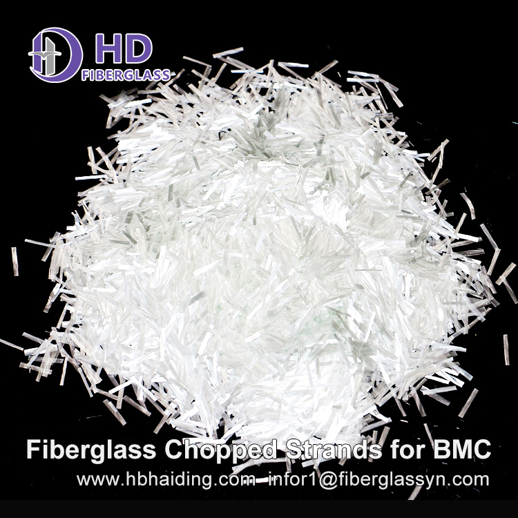 Fiberglass Chopped Glass Fiber Strands for BMC Processed Excellent Flowability