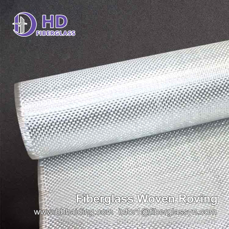 Manufacturer Cheap Price E Glass Fiberglass Woven Roving Fabric Cloth Roll
