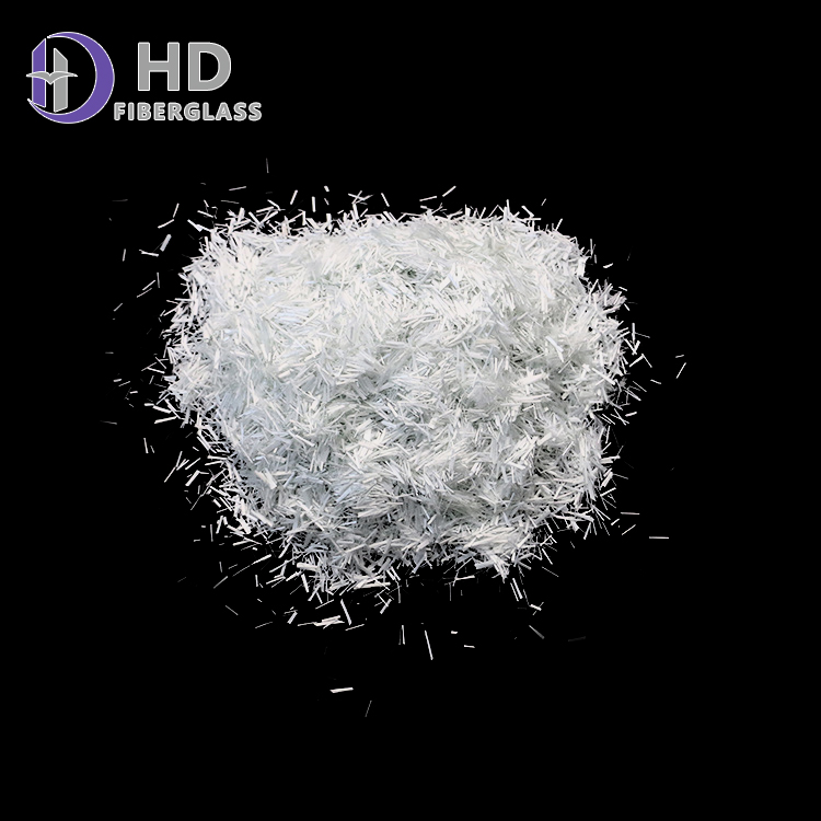 12mm Used in Cement Plastic And Gypsum Board Fiberglass Chopped Strands for Concrete