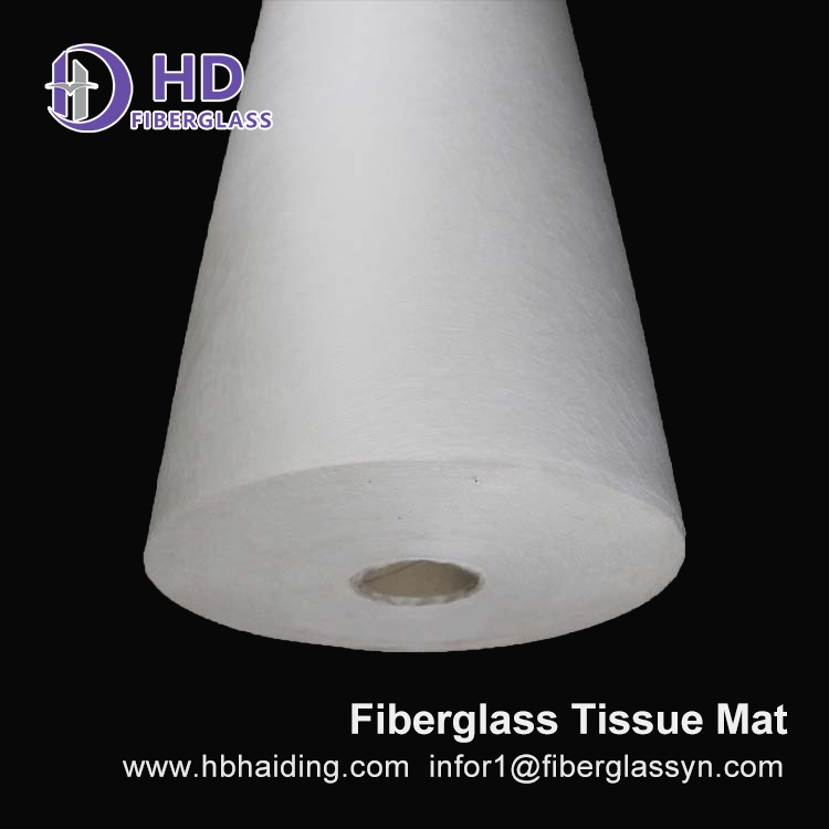 Fiber glass tissue mat wholesale for boat 30gsm Use widely High tensile with warranty Use widely