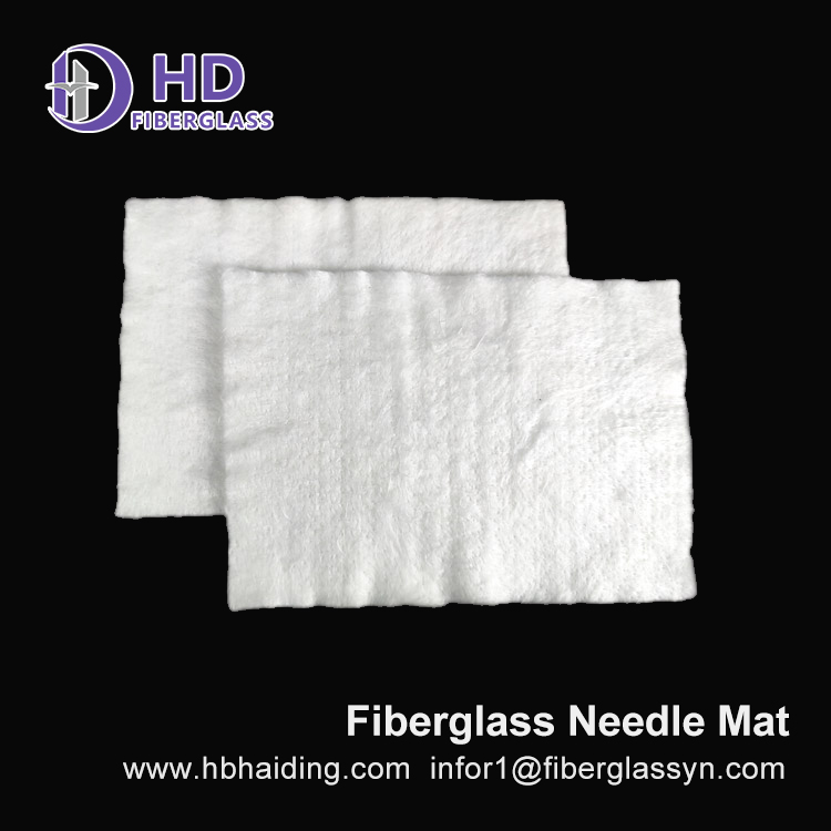 Heat Insulation Application 8mm 10mm 12mm E-glass Fiberglass Needle Mat