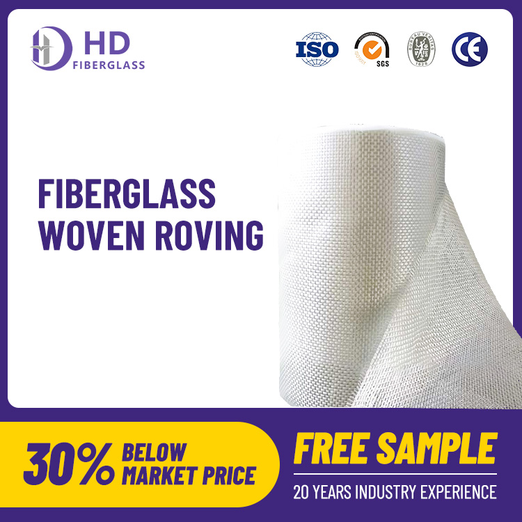 400gsm 600gsm Fiberglass Woven Roving for Swimming Pools Hot Sales
