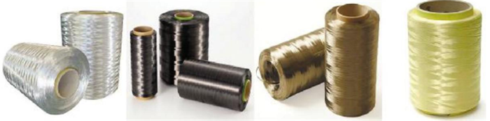 Four commonly used fiber composites
