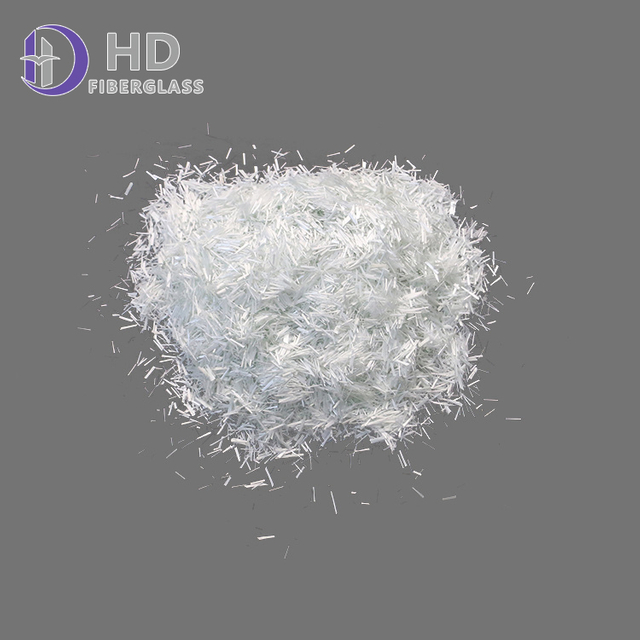 Improving fatigue resistance of asphalt concrete with fiberglass chopped strands