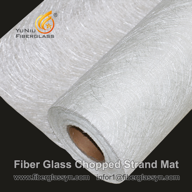 Glass fiber chopped strand mat formed by Hand Lay Up process