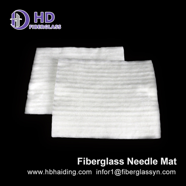Heat Insulation Application 8mm 10mm 12mm E-glass Fiberglass Needle Mat
