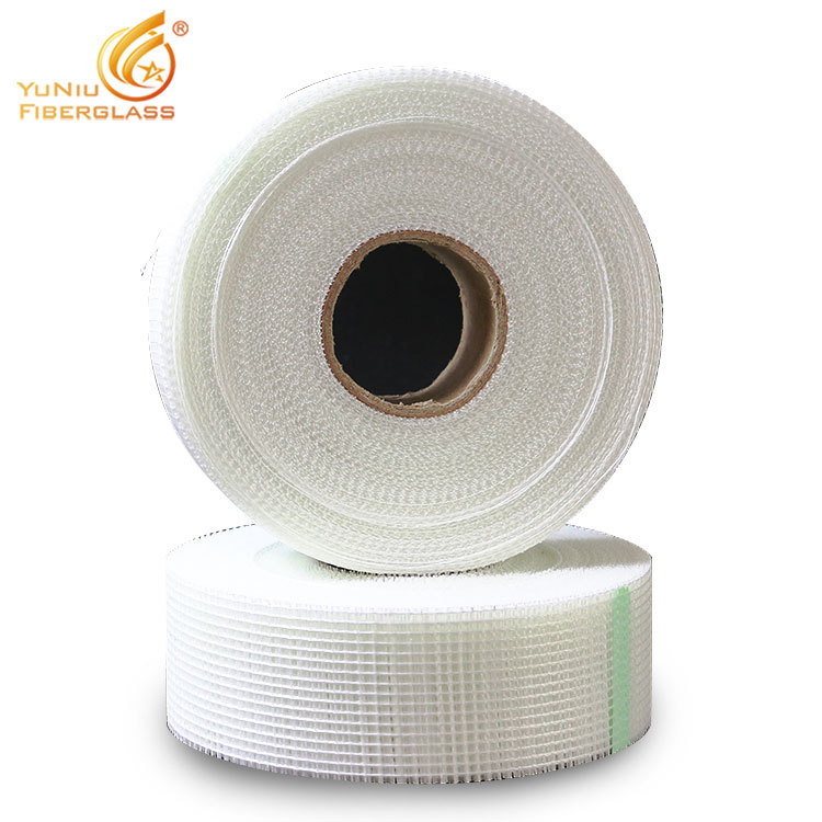 Connecting gypsum board particle board hardboard and other sheet materials Fiberglass self- adhesive tape