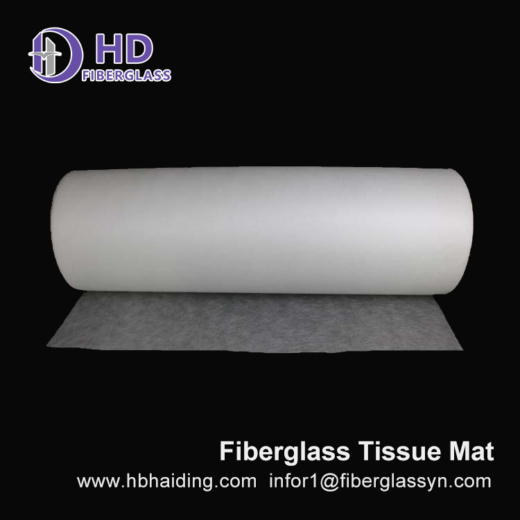 30GSM 50GSM 90GSM Fiberglass Tissue Mat Fiber Glass Veil