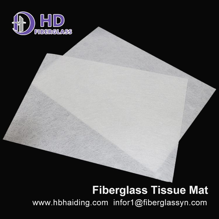 Excellent Wall Covering Materials E-glass Fiberglass Surface Tissue Mat