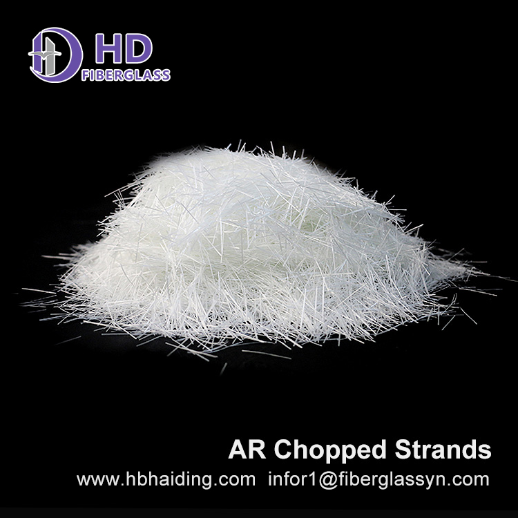 Chopped Strand Fiberglass 18mm Length AR-Glass Anti-Cracking Fibers for Cement