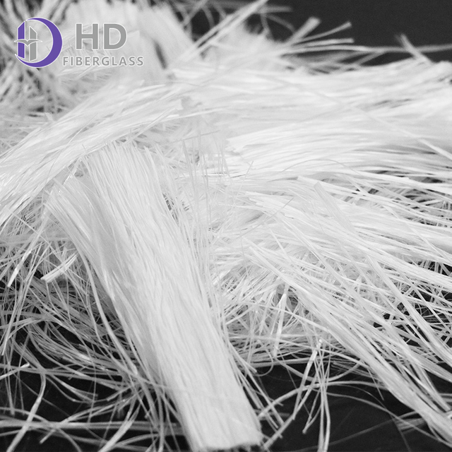 High Mechanical Strength Superior Flowability Processing Property Used in Concrete Fiberglass Chopped Strands for Needle Mat 