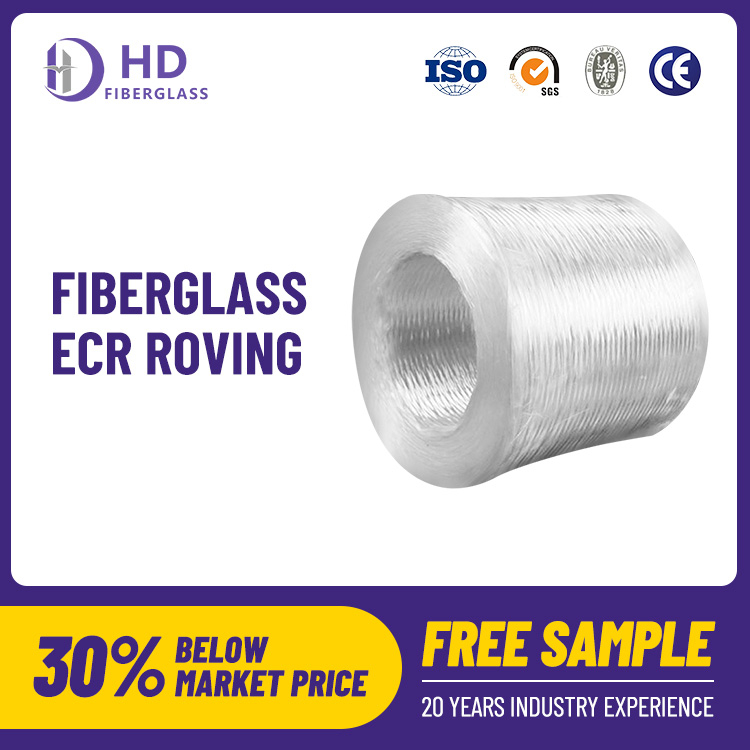 Fiberglass direct roving ecr glass 2400tex for fishing rod factory price