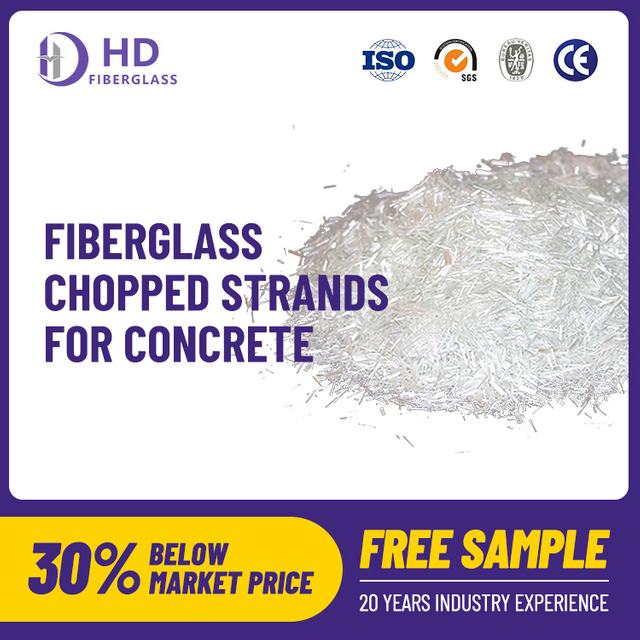 chopped fibers for concrete AR-glass E-glass factory direct sales