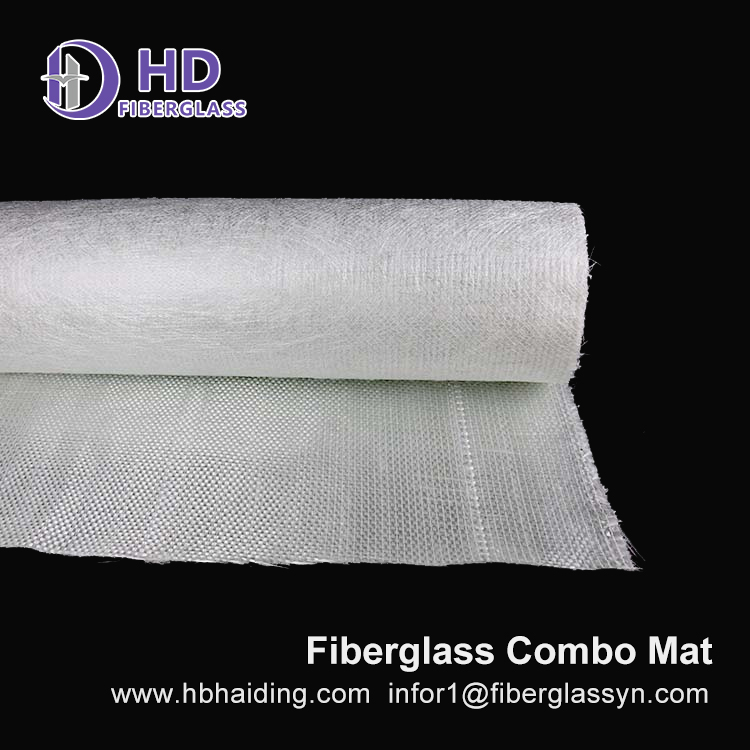 Used in Boat Building 600gsm Woven Roving And 300gsm Chopped Strand Mat Combo Mat
