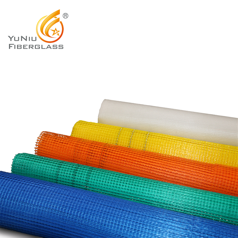 Skeleton Materials of Rubber Products Glass Fiber Mesh Tension Resistance Good Positioning